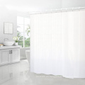 Cortina de ducha de rayas de fábrica tela resistente a la cortina de ducha impermeable de poliéster